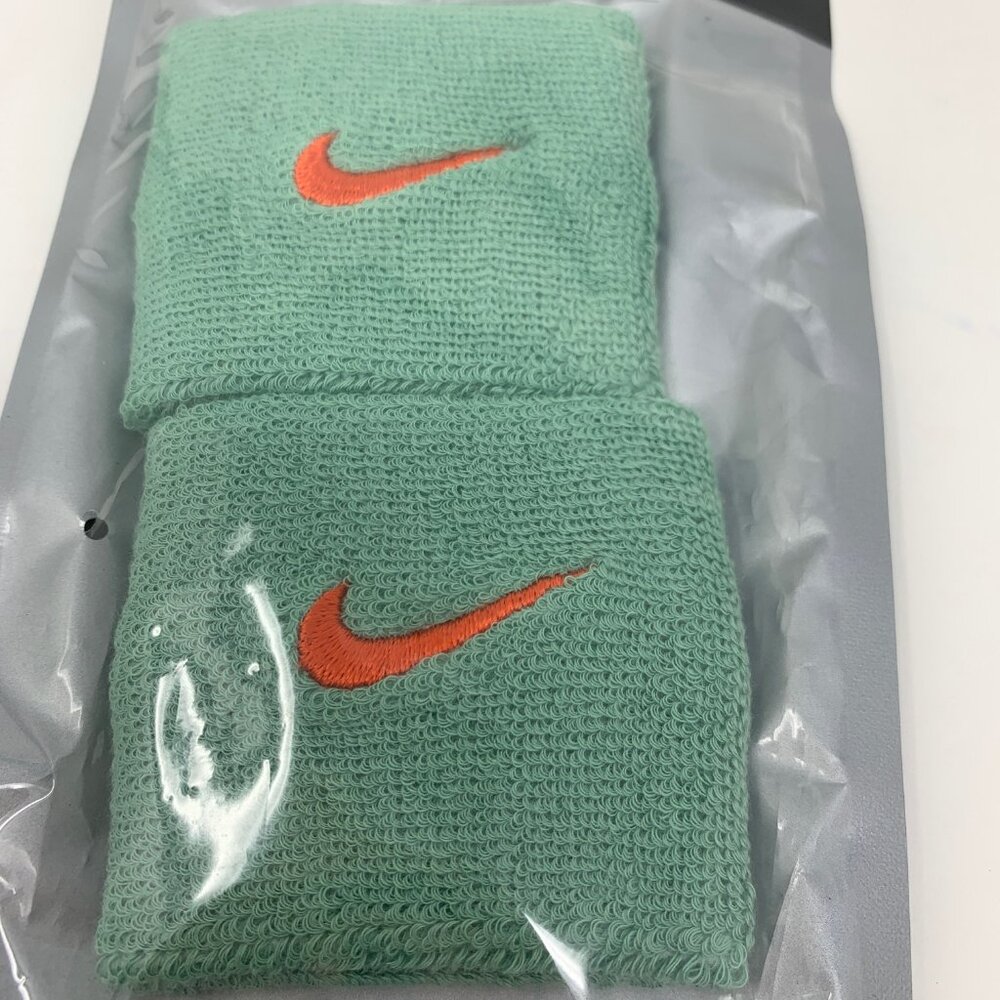 Nike Swoosh Wristbands Healing Jade/Team Orange ~ Unisex